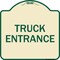 Signmission Traffic Entrance Truck Entrance Heavy-Gauge Aluminum Architectural Sign, 18" x 18", TG-1818-22791 A-DES-TG-1818-22791 - alternate 1